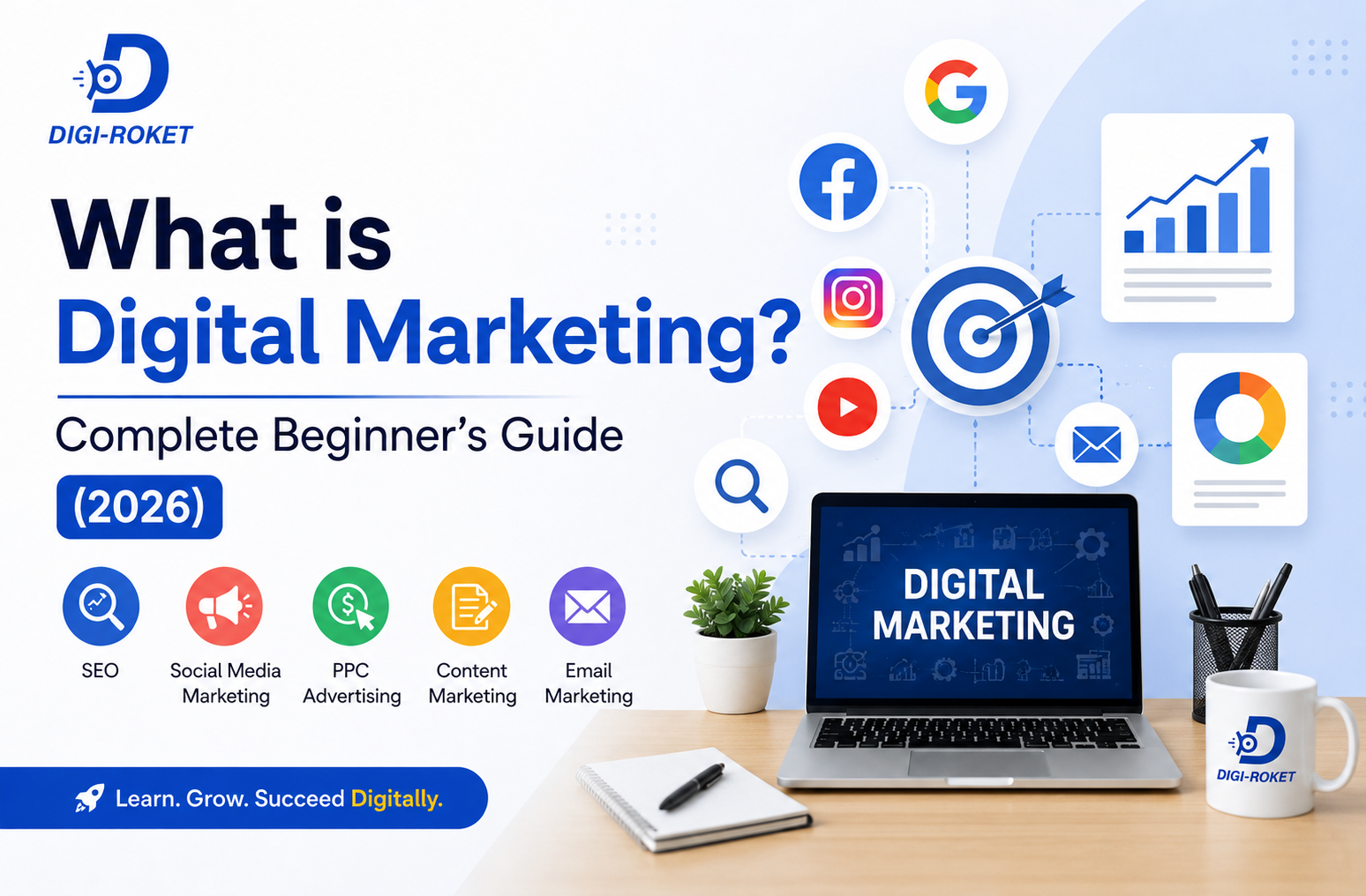 You are currently viewing What is Digital Marketing? Complete Beginner’s Guide (2026)