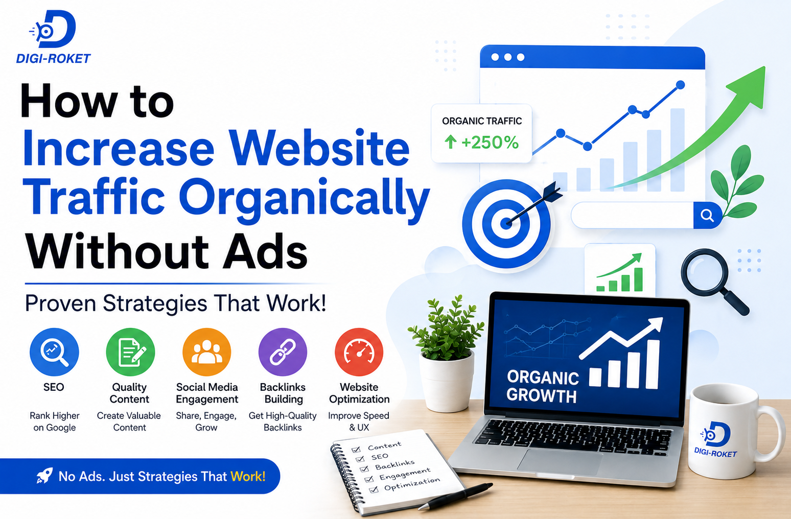 You are currently viewing How to Increase Website Traffic Organically Without Ads